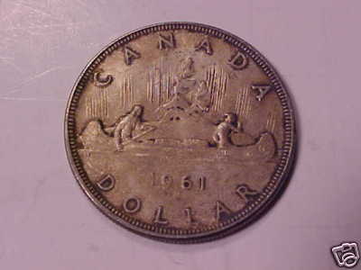 1961 canadian silver dollar